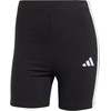 image:imageadidas Womens Essentials 3Stripes HighWaisted Biker ShortsBlackWhite