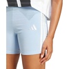 image:imageadidas Womens Essentials 3Stripes HighWaisted Biker ShortsBlueWhite