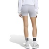 image:imageadidas Womens Essentials 3Stripes HighWaisted Biker ShortsHalo SilverWhite