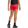 image:imageadidas Womens Essentials 3Stripes HighWaisted Biker ShortsPure RubyBlack
