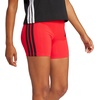 image:imageadidas Womens Essentials 3Stripes HighWaisted Biker ShortsPure RubyBlack