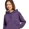 image:imageadidas Womens Essentials Small Logo Feel Cozy HoodieAurora PlumBlack