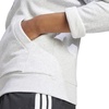 image:imageadidas Womens Essentials Small Logo Feel Cozy HoodieLight Grey HeatherWhite