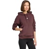 image:imageadidas Womens Essentials Small Logo Feel Cozy HoodieShadow BrownWhite