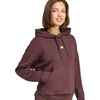 image:imageadidas Womens Essentials Small Logo Feel Cozy HoodieShadow BrownWhite