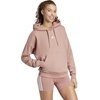 image:imageadidas Womens Essentials Small Logo Feel Cozy HoodieWarm ClayWhite