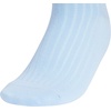 image:imageadidas Womens Scalloped Socks 3 Pairs Quarter Ankle HeightGlow BlueWhiteGrey