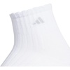 image:imageadidas Womens Scalloped Socks 3 Pairs Quarter Ankle HeightWhiteClear Grey