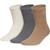 image:imageadidas Mens Cushioned Comfort Crew Socks 3 Pairs Super Soft amp CozyCrystal Linen BeigeGrey FiveKhaki Six2