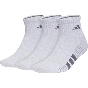 image:imageadidas Cushioned 30 3Pack Quarter SocksCool Light HeatherOnix GreyGrey4