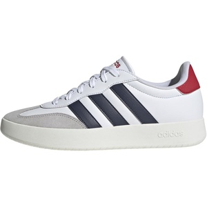 image:imageadidas Mens Barreda Fashion SneakersWhiteShadow NavyBetter Scarlet