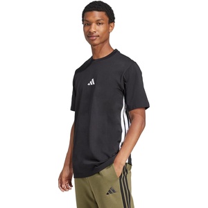 image:imageadidas Mens Essentials 3Stripes Single Jersey TShirtBlackWhite
