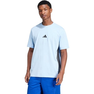 image:imageadidas Mens Essentials 3Stripes Single Jersey TShirtBlueBlack