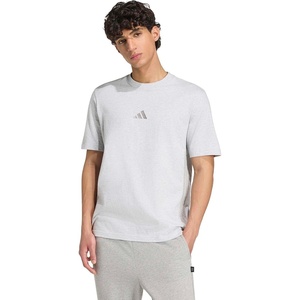 image:imageadidas Mens Essentials 3Stripes Single Jersey TShirtLight Grey HeatherMedium Grey Heather