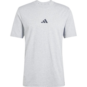 image:imageadidas Mens Essentials 3Stripes Single Jersey TShirtMedium Grey HeatherBlack