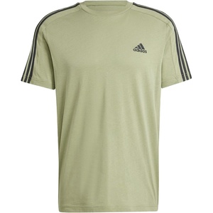 image:imageadidas Mens Essentials 3Stripes Single Jersey TShirtTent Green