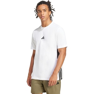 image:imageadidas Mens Essentials 3Stripes Single Jersey TShirtWhiteBlack