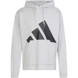 image:imageadidas Mens Essentials Big Logo Single Jersey HoodieLight Grey HeatherBlack