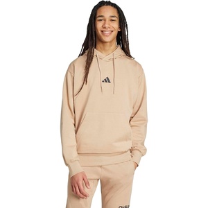 image:imageadidas Mens Essentials Feel Cozy Fleece Hoodie SweatshirtWarm SandstoneBlack