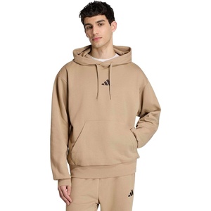 image:imageadidas Mens Essentials Feel Cozy Fleece Hoodie SweatshirtWonder CargoBlack