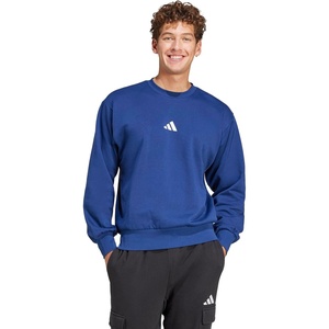 image:imageadidas Mens Essentials FeelCozy Fleece SweatshirtDark BlueWhite
