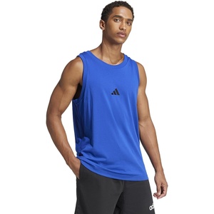 image:imageadidas Mens Essentials Small Logo Single Jersey Tank TopTeam Royal BlueBlack