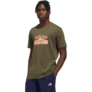 image:imageadidas Mens Sportsman Mountain Graphic TShirtOlive Strata