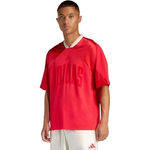 image:imageadidas Mens Stadium Graphic Mesh TShirtPure RubyOff WhiteCrystal Linen
