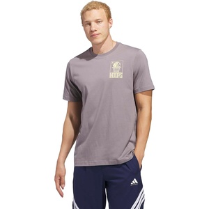 image:imageadidas Mens World Wide Hoops Graphic TShirtTaupe Oxide