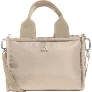 image:imageadidas Micro Mini Tote Handbag  Premium Crossbody BagCrystal Linen BeigeSilver Metallic