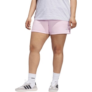 image:imageadidas Plus Size Essentials Small Logo Feel Cozy ShortsClear Pink