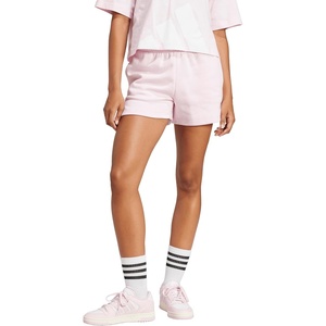 image:imageadidas Plus Size Essentials Small Logo Feel Cozy ShortsClear PinkWhite