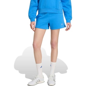 image:imageadidas Plus Size Essentials Small Logo Feel Cozy ShortsRay BlueWhite