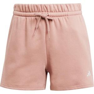image:imageadidas Plus Size Essentials Small Logo Feel Cozy ShortsWarm ClayWhite