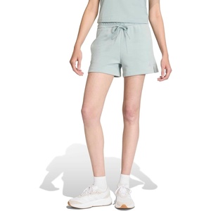 image:imageadidas Plus Size Essentials Small Logo Feel Cozy ShortsWonder SageWhite
