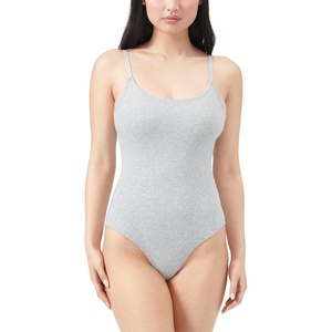 image:imageadidas Womens Active Essentials Cotton BodysuitMedium Heather Grey