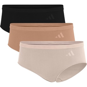 image:imageadidas Womens Active Seamless Hipster UnderwearBlackToasted AlmondWonder Quartz