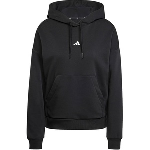 image:imageadidas Womens Essentials Small Logo Feel Cozy HoodieBlackWhite