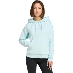 image:imageadidas Womens Essentials Small Logo Feel Cozy HoodieHalo MintWhite