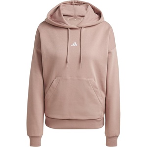 image:imageadidas Womens Essentials Small Logo Feel Cozy HoodieWarm ClayWhite
