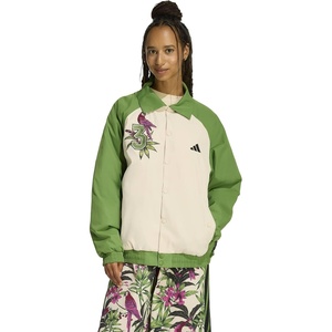 image:imageadidas Womens Farm Rio Premium JacketCrew GreenCrystal Linen