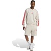 image:imageadidas Mens Essentials 3Stripes Fleece 9inch ShortsWonder AluminaPure Ruby