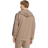 image:imageadidas Mens Essentials 3stripes Fleece Fullzip Hooded Track TopKhakiBlack
