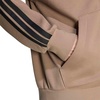 image:imageadidas Mens Essentials 3stripes Fleece Fullzip Hooded Track TopKhakiBlack