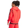 image:imageadidas Mens Essentials 3stripes Fleece Fullzip Hooded Track TopPure RubyBlack