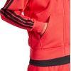 image:imageadidas Mens Essentials 3stripes Fleece Fullzip Hooded Track TopPure RubyBlack