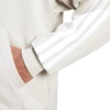 image:imageadidas Mens Essentials 3stripes Fleece Fullzip Hooded Track TopWonder AluminaWhite