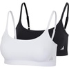image:imageadidas Womens Active Modal Comfort Scoop BraletteBlackWhite