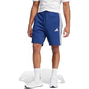 image:imageadidas Mens Essentials 3Stripes Fleece 9inch ShortsDark BlueWhite