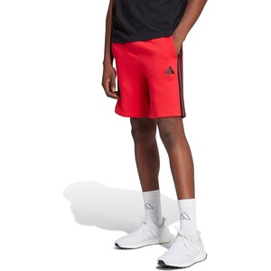image:imageadidas Mens Essentials 3Stripes Fleece 9inch ShortsPure RubyBlack